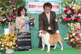 〔写真〕ドッグショー出場の様子